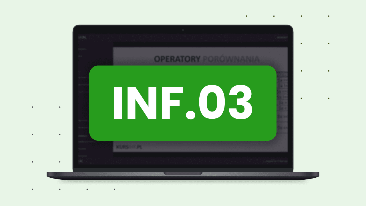 Kurs do egzaminu INF.03